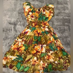 Pretty Pink Multicolor Floral Dress